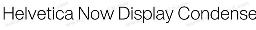 Helvetica Now Display Condensed Bla字体转换